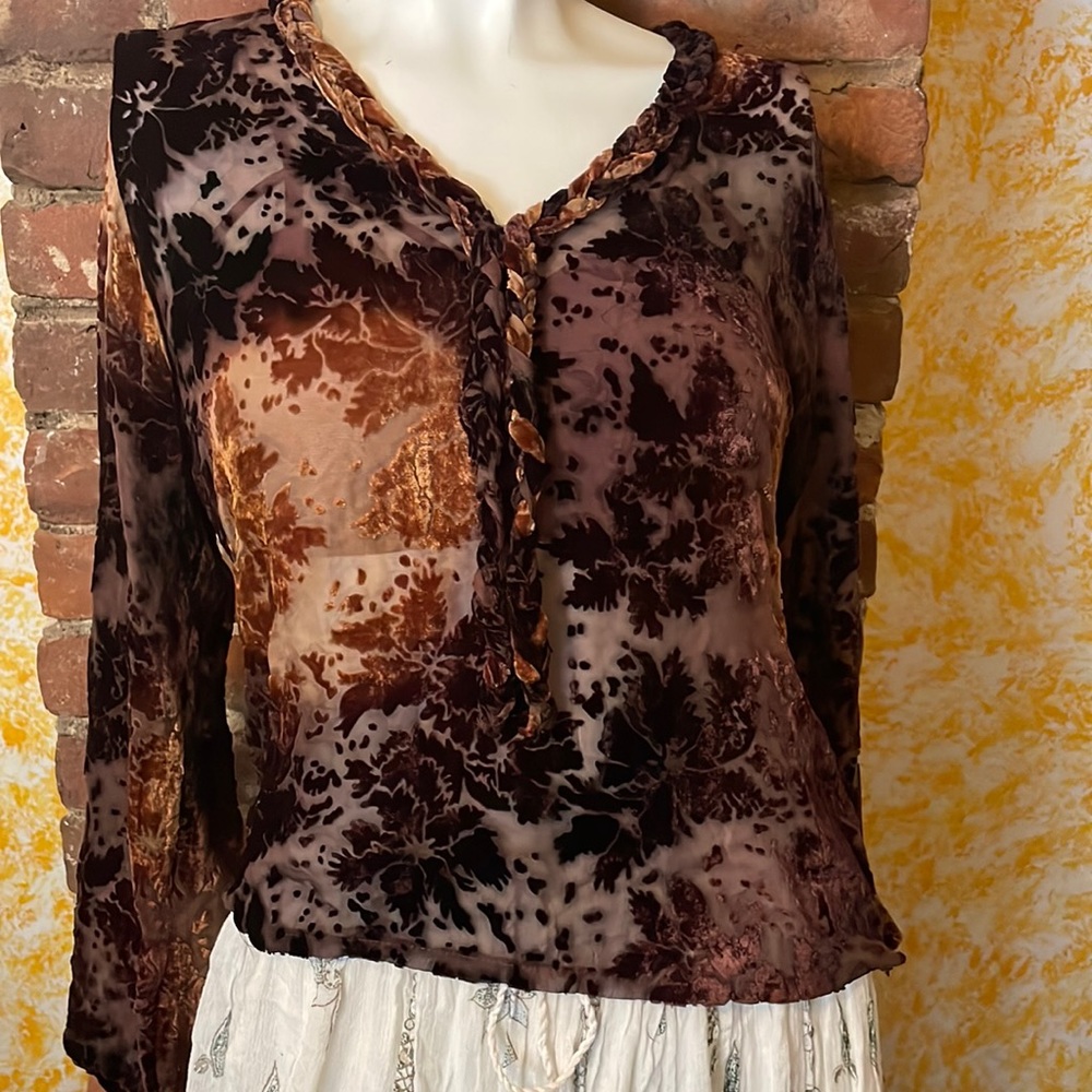 Gorgeous Silk Blend Sheer Blouse from Boston Proper